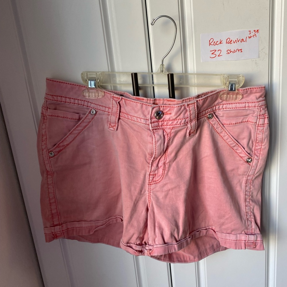 Rock Revival Pink Denim Jean Shorts